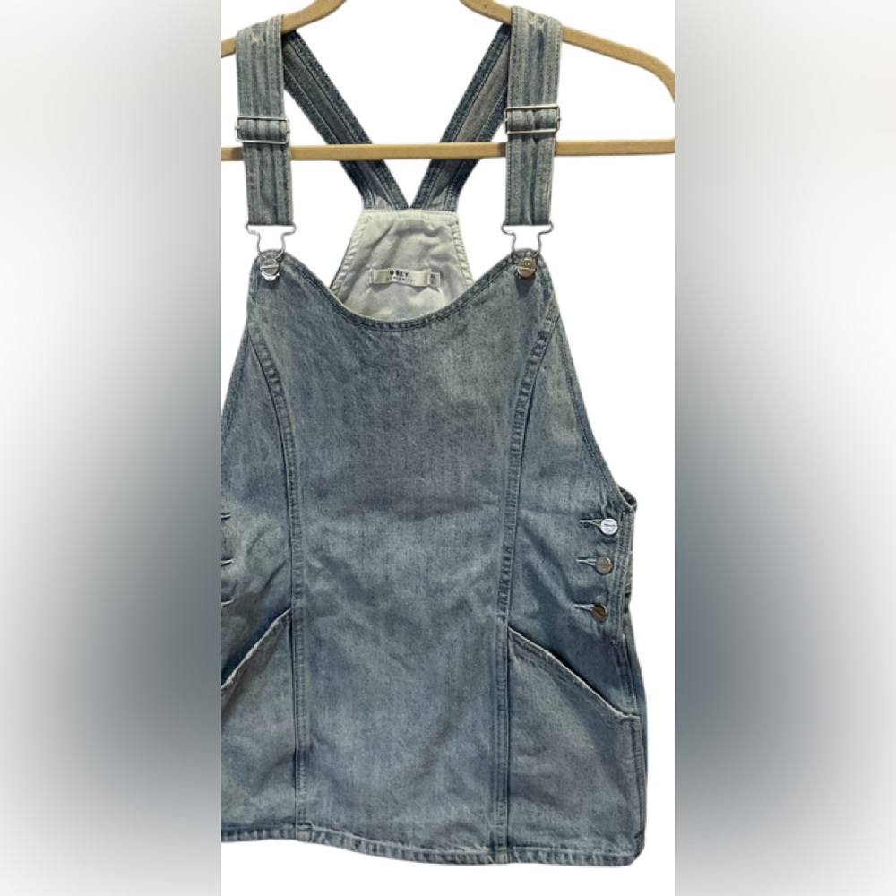 OBEY Stylish Denim Overall Dress